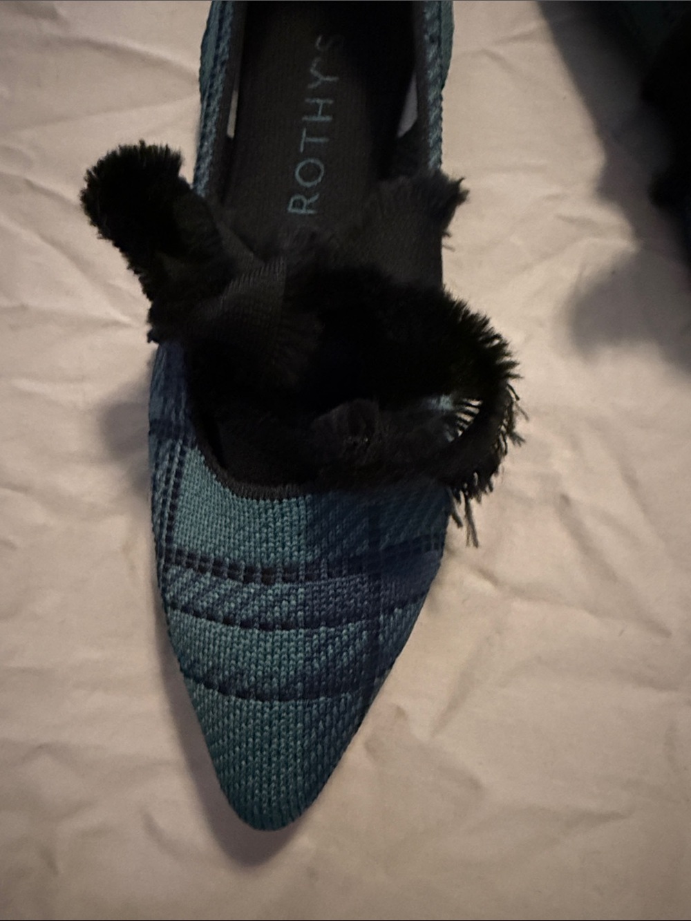 Rothy's Pine Plaid Mary Jane’s Size 9 - Picture 4 of 5